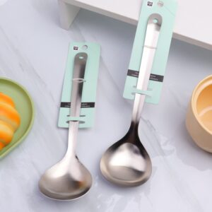 Satin-finished Heart-shaped Soup Spoon - Image 1