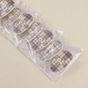 Plaid Pattern Hair Clips for Kids 2pcs - Image 2