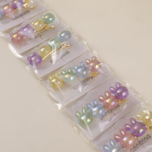 Pearl Bunny Kids Hair Clips - Image 2