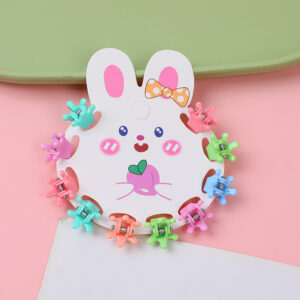 Frosted Macaron Children's Claw Clips 10pcs-7 - Image 1