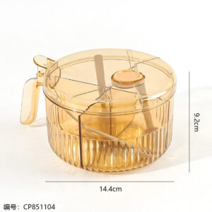 24509 Round four-compartment seasoning box - Image 3
