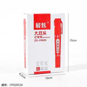 Large red double-end marker 10pcs-0638 - Image 3