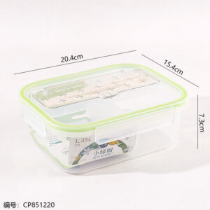 760 Rectangular compartmented lunch box 1.35L - Image 3