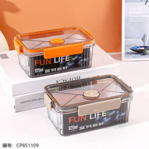 24534 Transparent rectangular fresh-keeping box 920ML - Image 1