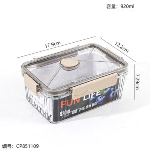 24534 Transparent rectangular fresh-keeping box 920ML - Image 3
