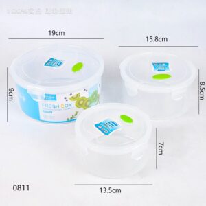 Round fresh-keeping box 3pcs set-0811 - Image 2