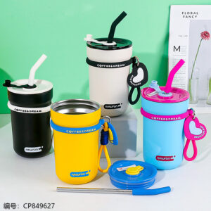 8625 Shangxi Heart Cup with Straw 570ml - Image 2