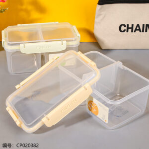 Rectangular two-compartment fresh-keeping box 1400ml-0175 - Image 2
