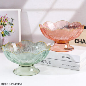 713 Dazzling Colorful Fruit Plate w/base - Image 1