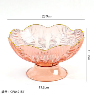 713 Dazzling Colorful Fruit Plate w/base - Image 3