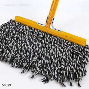 40 Square Wooden Handle Line Mop 20's - Image 3