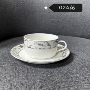 Coffee Cup & Saucer 300ml-024 - Image 1