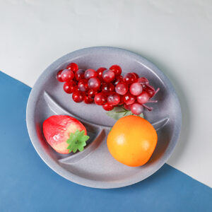 Colorful wheat straw plate-33-10 - Image 2