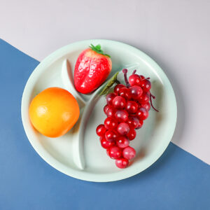 Colorful wheat straw plate-33-10 - Image 3