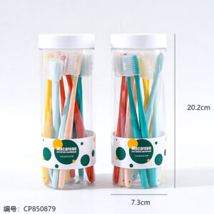 0029 Macaron toothbrushes 10-piece set - Image 3