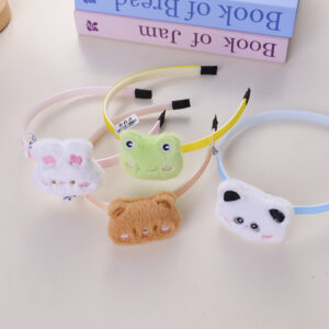 Cartoon Animal Plush Doll Headband - Image 2