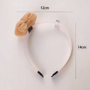 Cartoon Bear Plush Doll Headband - Image 3