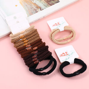 Double spiral texture basic hair tie-2pcs - Image 1