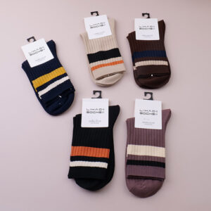 Solid color men's mid-calf cotton socks - 3 - Image 1