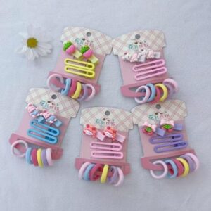 Girl Hair Accessories Set 10pcs - Image 1