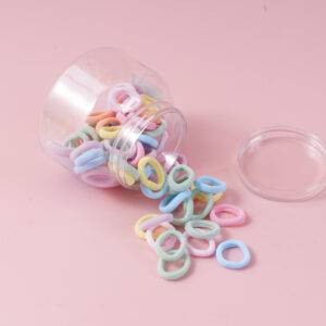 Wide Bottle Crystal-Cover Hair Ties - Colorful - Image 3
