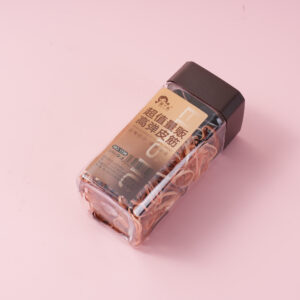 Square Box Hair Ties - Brown - Image 1