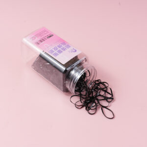 Square Box Hair Ties - Black - Image 3
