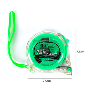 7.5M Transparent Green Tape Measure/12 - Image 3