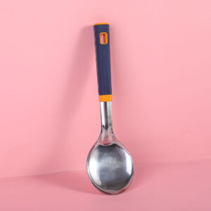 Blue handle short rice spoon - Image 3