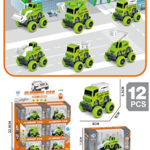 Pull-Back Large Wheel Farmer Truck 828E-35 - Image 1