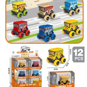 Pull-Back Large Wheel Bus 828E-36 - Image 1