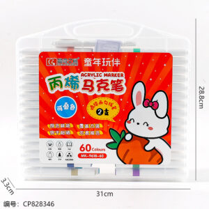 9618- 60 Color Acrylic Marker 1*8 - Image 3