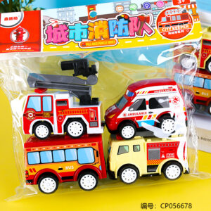 Fire station pull-back car toy-586-62 - Image 2