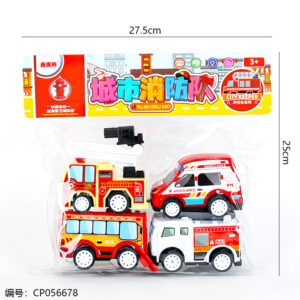 Fire station pull-back car toy-586-62 - Image 3