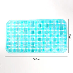 Clear Rectangular Dot Bathroom Mat - Image 3