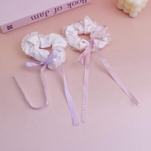 Bowknot Ribbon Fabric Hair Tie - Image 1