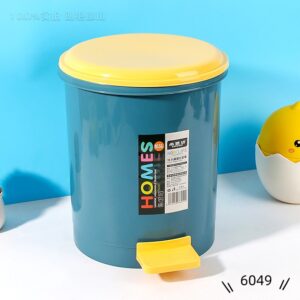 6049 Footed Trash Can - Image 1