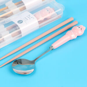 5079 Alloy Chopsticks & Spoon Tableware Set - Image 2