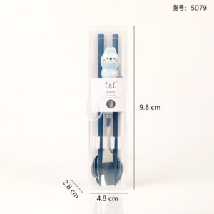 5079 Alloy Chopsticks & Spoon Tableware Set - Image 3