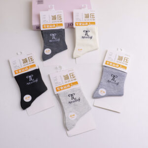 Large Bowknot Sole Massage Women's Mid-Calf Socks - Image 1