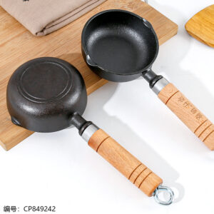 563 Cast Iron Round Bottom 11*4 Splash Wok - Image 2