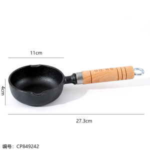 563 Cast Iron Round Bottom 11*4 Splash Wok - Image 3