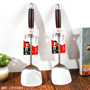 7280 non-magnetic pear wood handle spatula - Image 1
