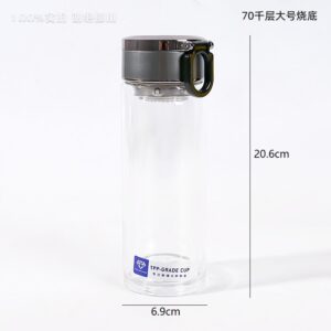 70 Large Burnt Bottom Offset Ring Glass 263 - Image 3