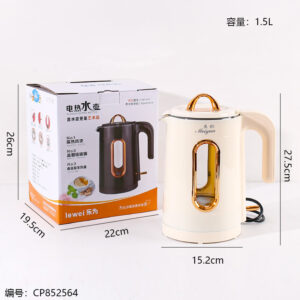 National Standard 1.5L A-1315X2 Beige Fiberglass Electric Kettle - Image 3
