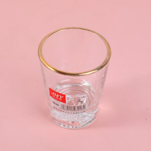 Fenjiu glass cup with gold rim 50ml-501 - Image 1