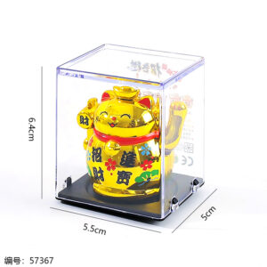 Lucky cat solar decoration-gold 23066 - Image 3