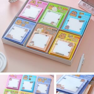 Capybara Series – Fluffy Capybara Flash Sticky Notes 50 Sheets A08-12 - Image 1