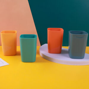 Simple plain mouthwash cup 450ml-2pcs-OH - Image 4