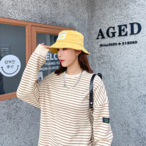 Simple cloth label fisherman hat-yellow - Image 3